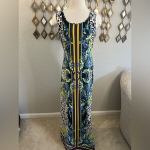 Beige by eci Multicolor Floral Maxi Dress